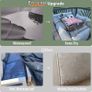Outdoor Garden Furniture Covers Waterproof with Air Vent, Patio Table and Chair Set Cover, Heavy Duty Oxford Fabric 200X160X74cm Image 2
