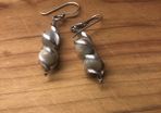 silver earrings