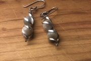silver earrings