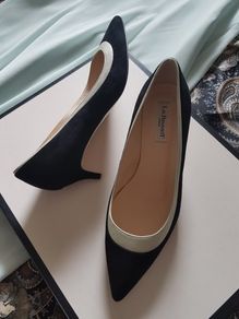 L.K.Bennett Leather Low Heel Court Shoes