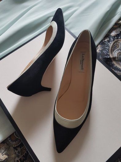 L.K.Bennett Leather Low Heel Court Shoes
