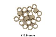 Micro Rings With Screw For Hair Extension I Tip Beads - 4.5mm - Blonde #13