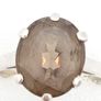 925 Sterling Silver Smoky Quartz Ring - Vintage Image 2