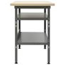 Workbench Grey 120x60x85 cm Steel Image 3