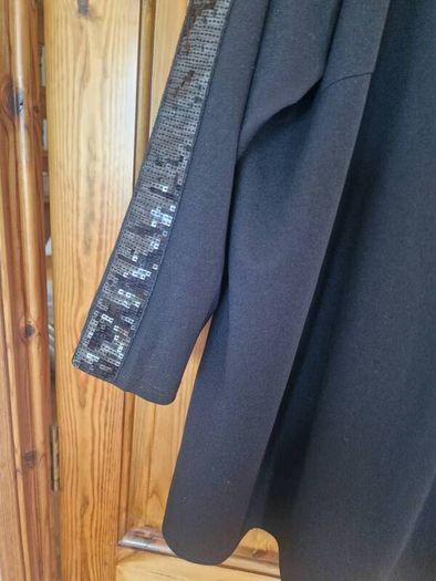 Zizzi black tunic with glitter detail sz 24/26