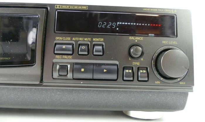Technics RS-AZ6 Refurbished Cassette Tape Deck, Automatic Azimuth Calibration, 3 Head Amorphous Z, Class AA, High End