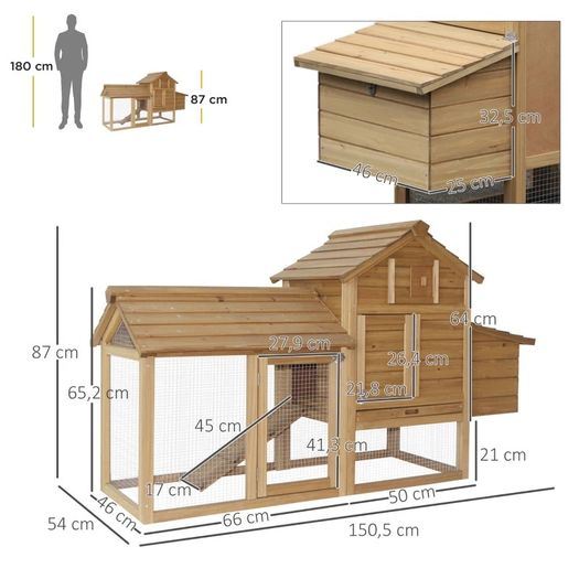 Chicken's 2-Tier Fir Wood Hutch Grey (FREE SHIPPING)