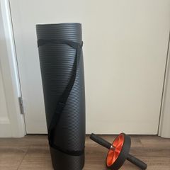 Exercise Mat & Ab Roller