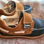 boys navy/tan suede shoes Image 4