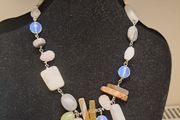 Vintage Natural Stone Statement Necklace