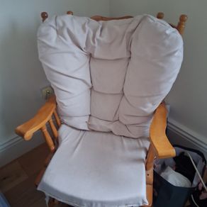 rocking chair with footstool
