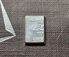 1 gram Silver Bar - Valcambi 999