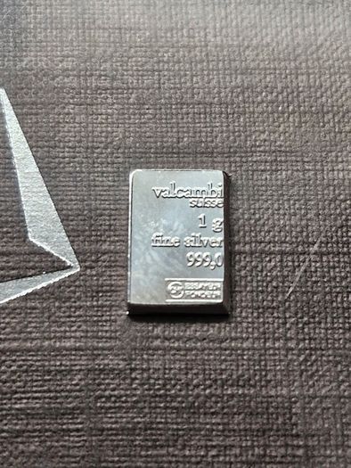 1 gram Silver Bar - Valcambi 999