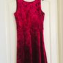 H and M crushed velvet velour red dress BNWT Image 2