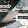 Stone Bath Mat Non Slip & Anti Mould 60 x 39 cm | Quick Dry Diatomite Shower Drying Stone | Absorbent Diatomaceous Earth Pad | Bathroom Upgrades Image 4