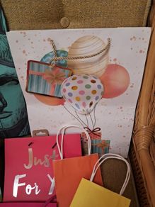 Nine Assorted Gift Bags