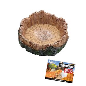 Reptile Nova Terrarium Ornament Bowl WOOD-R