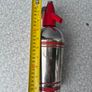 Vintage Sparklets Syphon Seltzer Bottle Soda Water Red Line Chrome England Image 5