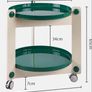 Modern coffee / side table with wheels Image 3