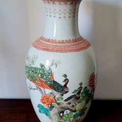 60s chinese decorative posey vase