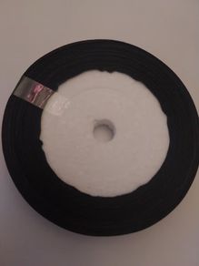 Black Satin Ribbon