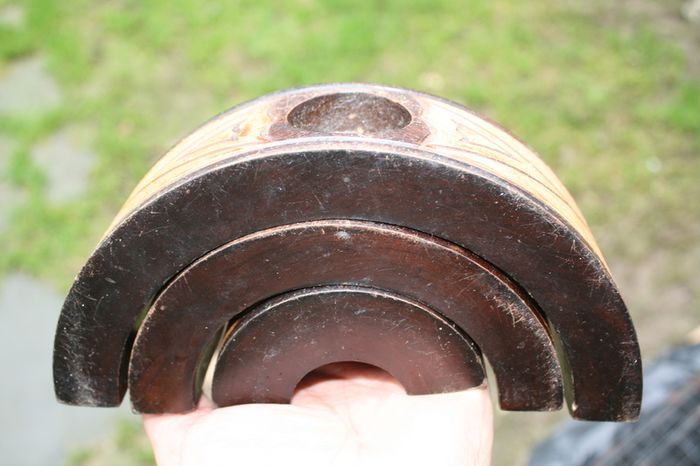 Vintage Wooden Candle Holders