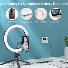 10" LED Selfie Dimmable Ring Light