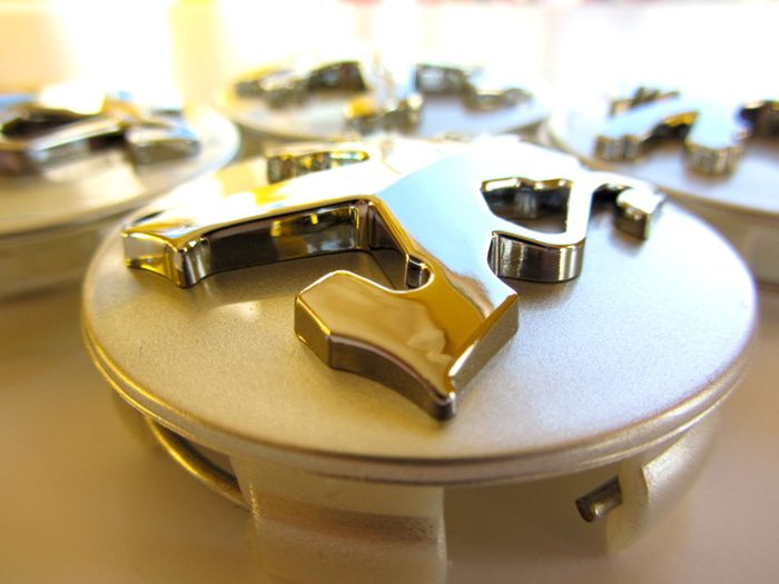 1set Peugeot 60mm Alloy Wheel Center Caps cap Hub Cover silver & chrome logo