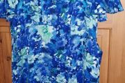 Dress lovely colours size 18 elasticated at back  has pockets