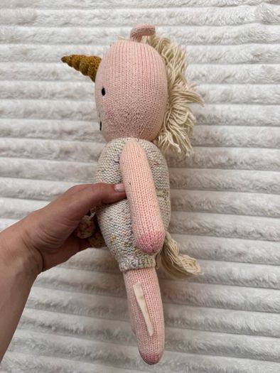 Cuddle + Kind ELLA Unicorn Plush Plush Doll Handmade In Peru approx. 35 cm. Used Please see photos