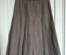 Maison Margiela 2018 Spring Summer pleated check tartan midi-length skirt IT40