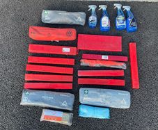 Warning triangle and safety kits