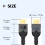 5 Metres HDMI 2.1 Cable Copper Wire Core Cable 8K@60Hz HDR 4K@240Hz/160Hz/144Hz/120Hz/60Hz UHD Ultra High Definition Video Transfer Cable Compatible with HDMI2.0 HDMI1.4 HDMI1.3 for Laptop TV PC Xbox PS5 Switch Image 8