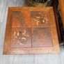 Mid Century Tiled Coffee Plant Side Table Image 2