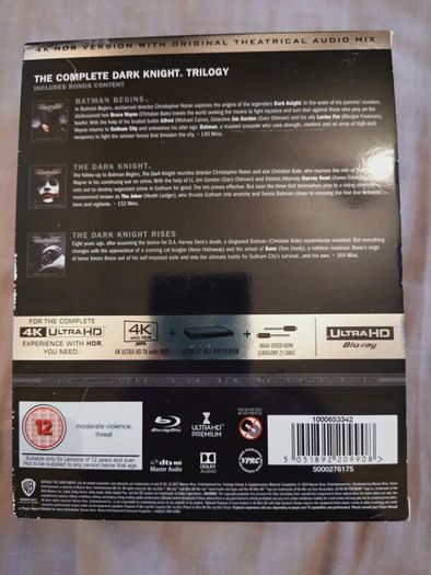 The Dark Knight Trilogy 4K - Free Standard Post