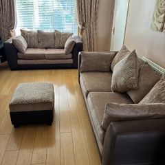 4 Seater Sofa+2 Seater sofa and Matching Footstool