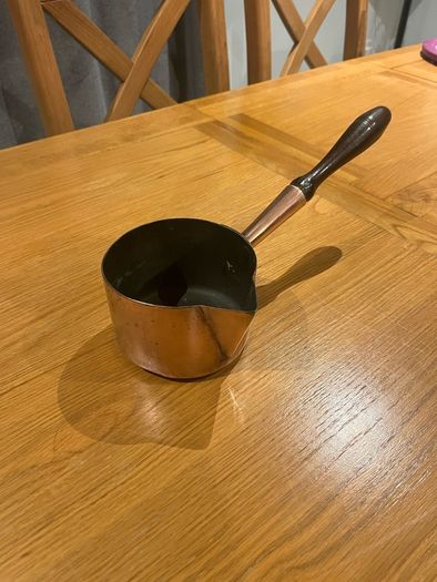 Antique Hodges & Son Dublin Copper Brandy Pan