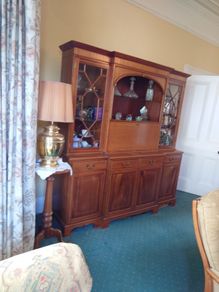 Rossmore solid mahogany breakfront cabinet