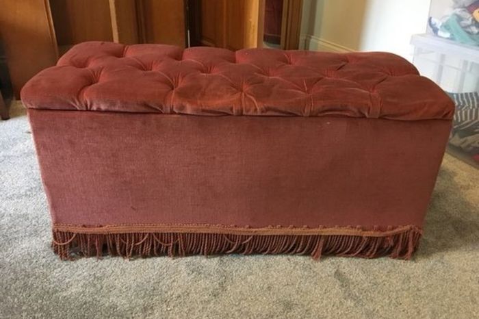 bedroom chair and blanket box