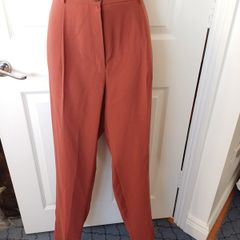 M & S Rust Elasticated Waist Pants Size 12