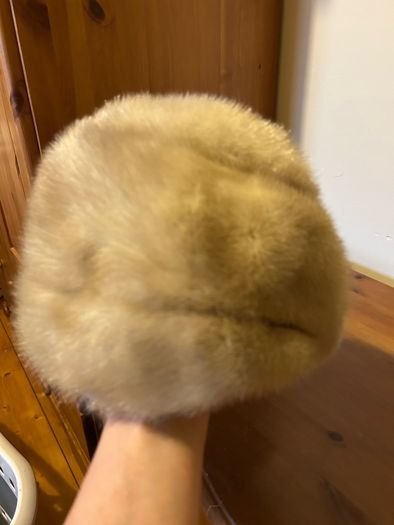 Vintage Mitzi Lorenz Model Blonde Mink Fur Hat Ninety Sixties London W1 Millinery