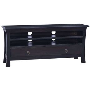 TV Cabinet Light Black Coffee 100x30x45 cm Solid Mahogany Wood