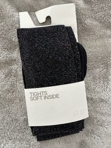 Sparkly tights for a girl, 122/128cm, 6-8 years