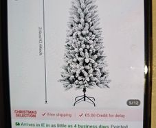 Pointed Christmas Tree Slim & Tall BNWT