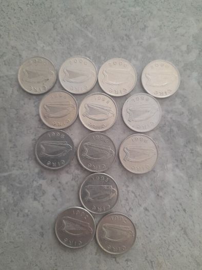 13 x Irish 5p coins see add for years