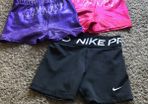 gymnastics shorts and leotard