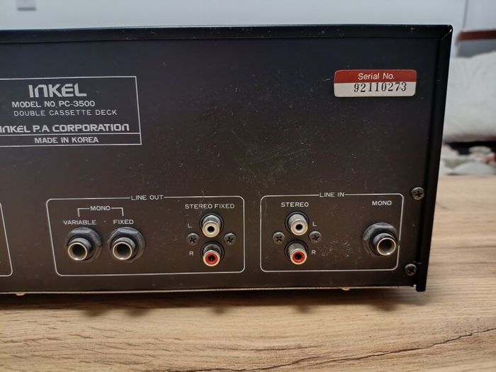 Inkel Pc 3500 Double Cassette Deck