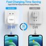 iPhone Fast Charger Plug and Cable New Apple iPhone USB C to Lightning Wire and Plug 20W Fast Charge for iPhone 14/14 Pro/13/13 Pro/12/12 Pro/11/SE/10/8,iPhone USB Type C Charging Plug and Lead Image 5