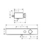 Hansgrohe ShowerTablet Select Thermostatic Shower Mixer Tap 400 mm Shower Mixer Tap Matte Black 24360670 Image 2