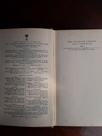 Salmon Fishing, The Lonsdale Library. Taverner and Others